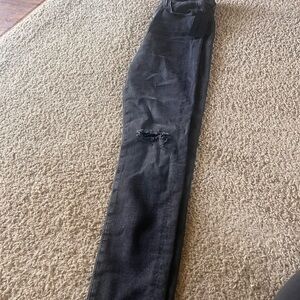 Black Distressed Jeans